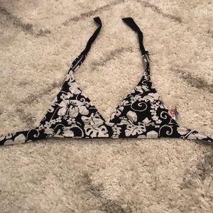 Black and white bikini top